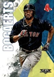 2019 Topps Fire Base Set Xander Bogaerts #133 card