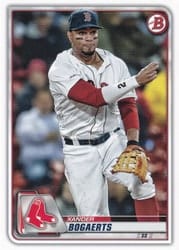 2020 Bowman Base Set Xander Bogaerts #95 card