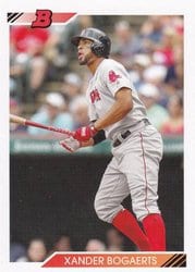 2020 Bowman Heritage Base Set Xander Bogaerts #95 card