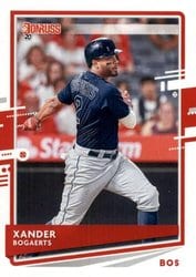 2020 Donruss Base Set Xander Bogaerts #75 card