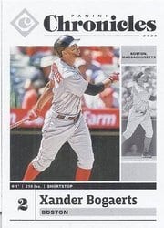 2020 Panini Chronicles Base Set Xander Bogaerts #21 card