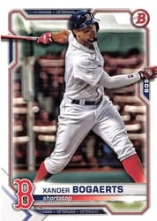 2021 Bowman Base Set Xander Bogaerts #34 card