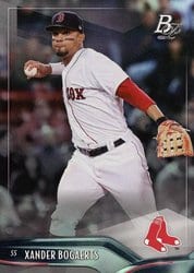 2021 Bowman Platinum Base Set Xander Bogaerts #27 card
