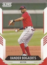 2021 Panini Chronicles Score Xander Bogaerts #14 card