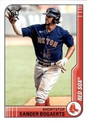 2021 Topps Big League Base Set Xander Bogaerts #58 card