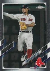 2021 Topps Chrome Base Set Xander Bogaerts #162 card