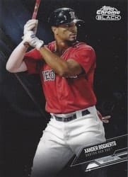 2021 Topps Chrome Black Base Set Xander Bogaerts #18 card