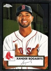 2021 Topps Chrome Platinum Anniversary Base Set Xander Bogaerts #146 card