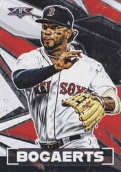 2021 Topps Fire Base Set Xander Bogaerts #91 card