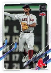 2021 Topps UK Edition Base Set Xander Bogaerts #209 card