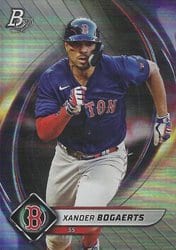 2022 Bowman Platinum Base Set Xander Bogaerts #3 card