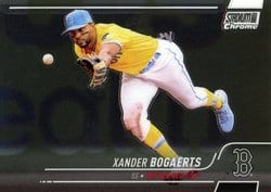 2022 Stadium Club Chrome Base Set Xander Bogaerts #73 card