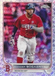 2022 Topps Chrome Logofractor Edition Base Set Xander Bogaerts #12 card