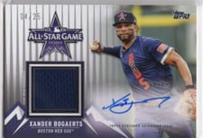 2022 Topps Update All-Star Stitches Autographs Xander Bogaerts #ASSA-XB card