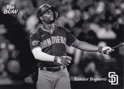 2023 Topps Black & White Base Set Xander Bogaerts #27 card