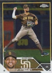 2023 Topps Chrome Base Set Xander Bogaerts #44 card