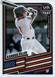2026 Panini Stars & Stripes Prizm Base Set Xander Tiller #151 card
