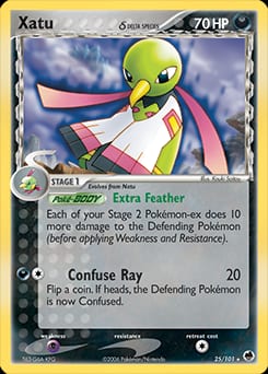 2006 Dragon Frontiers Xatu δ #25 card