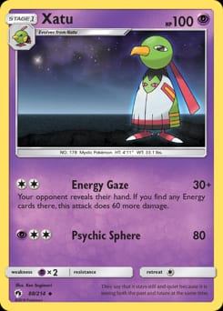 Lost Thunder Xatu #88 card