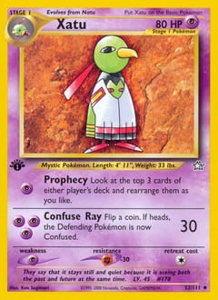 Neo Genesis Xatu #52 card