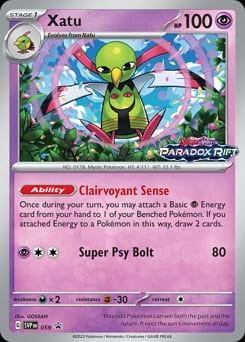 Scarlet & Violet Black Star Promos Xatu #59 card