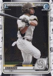 2020 Bowman Chrome Prospects Xavier Edwards #BCP-10 card
