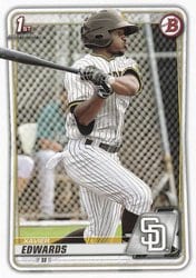 2020 Bowman Prospects Xavier Edwards #BP-10 card