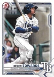 2021 Bowman Prospects Xavier Edwards #BP-101 card