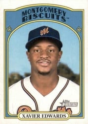 2021 Topps Heritage Minor League Base Set Xavier Edwards #107 card