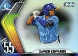 2022 Bowman Scouts' Top 100 Xavier Edwards #BTP-55 card
