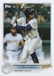 2022 Topps Pro Debut Base Set Xavier Edwards #PD-186 card