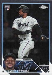 2023 Topps Chrome Update Base Set Xavier Edwards #USC211 card