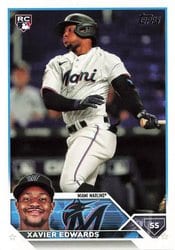 2023 Topps Update Base Set Xavier Edwards #US296 card