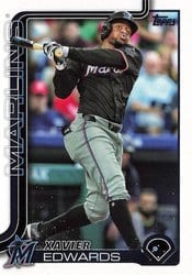 2025 Topps Base Set Xavier Edwards #258 card