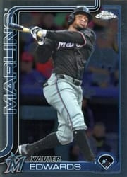 2025 Topps Chrome Base Set Xavier Edwards #115 card