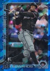 2025 Topps Chrome Sapphire Base Set Xavier Edwards #115 card