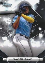 2023 Bowman Sterling Base Set Xavier Isaac #BSP-90 card