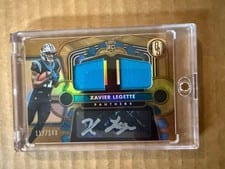 2024 Panini Gold Standard Rookie Jersey Autographs Double Xavier Legette #8 card