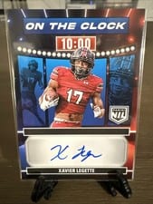 2024 Panini Prestige On the Clock Signatures Xavier Legette #OTC-XLE card