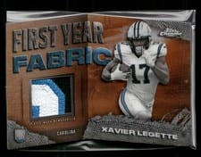2024 Topps Chrome First Year Fabric Relics Xavier Legette #FYF-XL card