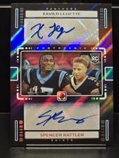 2024 Panini Photogenic Rookie Photo Bomb Autographs Xavier Legette / Spencer Rattler #PBO-XLSR card