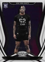2020 Panini Certified Base Set Xavier McKinney #157 card