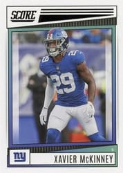 2022 Score Base Set Xavier McKinney #238 card