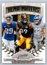 2024 Panini Prestige Alma Maters Xavier McKinney / Minkah Fitzpatrick / Brian Branch #16 card