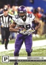 2018 Panini Base Set Xavier Rhodes #184 card