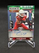 2024 Panini Contenders Optic Rookie Ticket Autographs Xavier Weaver #156 card