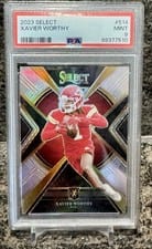 2023 Panini Select 2024 XRC Prizm Xavier Worthy #514 card