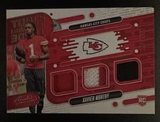 2024 Panini Absolute Tools of the Trade Triple Xavier Worthy #TOTT-XWY card