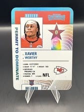 2024 Panini Contenders Permit to Dominate Xavier Worthy #7 card