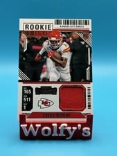 2024 Panini Contenders Rookie Ticket Swatch Xavier Worthy #RTS-XWY card